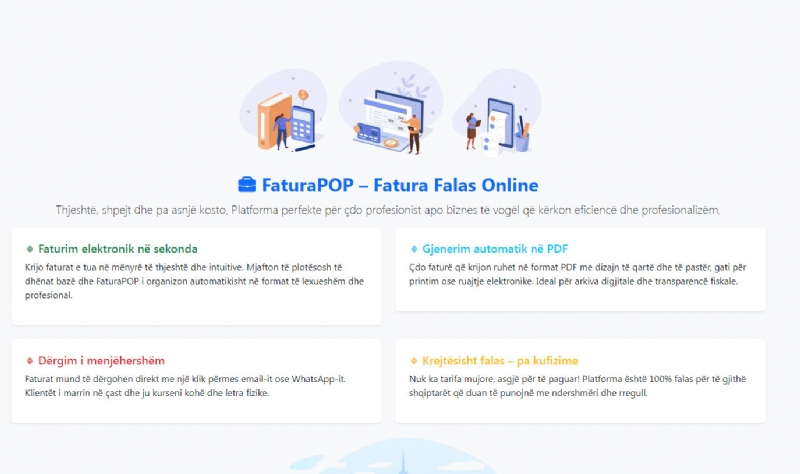 Foto 2 - FaturaPOP – Zgjidhja Shqiptare per Faturim Modern dhe te Lire.