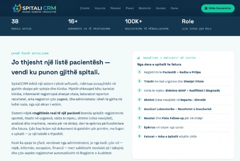 Foto 3 - SpitaliCRM Sistemi i Plote i Menaxhimit Spitalor ne Gjuhen Shqipe
